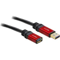 DeLOCK 2.0m USB 3.0 A, 2 m, USB A, USB A, USB 3.2 Gen 1 (3.1 Gen 1), Männlich/Weiblich, 5 Gbit/s