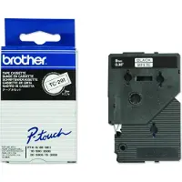 Brother Schriftbandkassette TC-291, 9 mm breit, weiß/schwarz