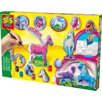 SES Creative 01155 Bastelset Fantasy Pferde Gips Gießen Bastelset, Guss-/Mal-Set für Kinder, 5 Jahr(e), Mehrfarbig