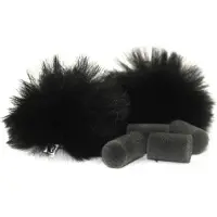 Rycote Black Lavalier Windjammer Pair