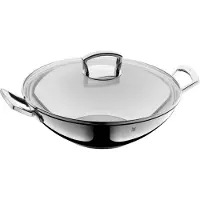 WMF 0753576380, Wok-/Bratpfanne, Edelstahl, Edelstahl