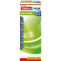 TESA tesafilm eco & clear, 33 m, Transparent, Kunststoff, Stark, 19 mm, 8 Stück(e)