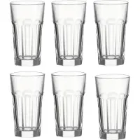 Leonardo Longdrinkglas "Longdrinkgläser Rock 340 ml 6er Set transparent"