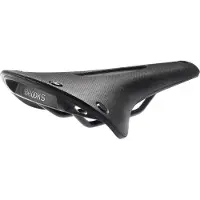 Brooks C17, Fahrradsattel, Straßenrennen, Schwarz, Einfarbig, Nylon, Gummi