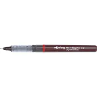 Rotring 1904752, Verschlossener Gelschreiber, Schwarz, Burgund, 0,2 mm