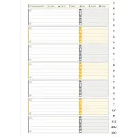 Oxford Telefonregister Oxford International, 148 x 210 mm, med pp-omslag