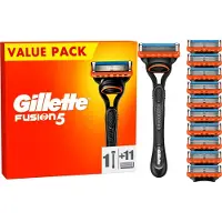 Gillette Fusion5 Rasierklingen, Männer, , Fusion5, Edelstahl, Orange, 11 Stück(e)
