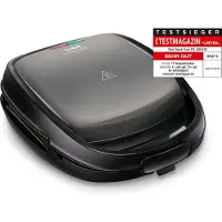 Tefal 2-in-1-Sandwichmaker "SW341B", 700 W, 2 herausnehmbare, antihaftbeschichtete Plattensets inklusive