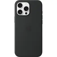 Apple Original iPhone 16 Pro Max Hülle - Silikon - Backcover/Soft Case - Schwarz