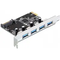 DeLOCK 89297, PCIe, USB 3.2 Gen 1 (3.1 Gen 1), Schwarz, Silber, PC, Windows 7 Home Premium,Windows 7 Home Premium x64,Windows 7 Professional,Windows 7 Professional..., 480 Mbit/s