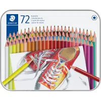 Adlibris - Coloured pencil hexagonal in metal boks, 72 pc (175 M72)