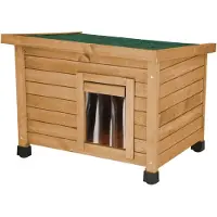 Kerbl Katzenhaus Rustica - braun/grün