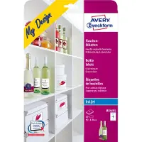 Avery Zweckform MD4001, Weiß, Rechteck, Dauerhaft, Weiss auf Transparent, DIN A4, Ringordner