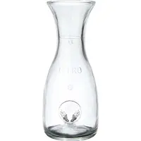 Bormioli Rocco | Wasserkaraffe Misure 1 Liter durchsichtig Glas x26.5 cm | NADUVI