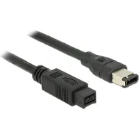DeLOCK FireWire A/B, 3.0m, Grau, Männlich/Männlich, 3 m