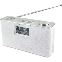 Soundmaster DAB700WE, Persönlich, Analog & Digital, DAB+, FM, 12 W, LCD, 7,37 cm (2.9")
