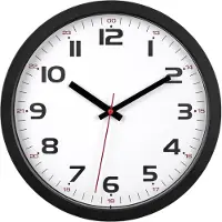 TFA-Dostmann Analoge Wanduhr TFA 60.3050 leises Sweep Uhrwerk Bürouhr Quarzuhr