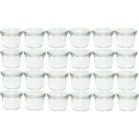 Weck Einmachglas, (Set, 12 tlg.), Mini-Sturzglas, ohne Ringe und Klammern