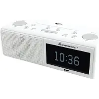 Soundmaster UR8350WE, Uhr, Digital, DAB+, FM, LCD, Monochrom, Weiß