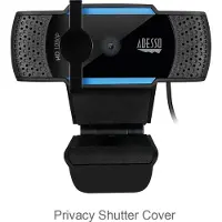 Adesso CyberTrack H5 1080P H.264 Auto focus Webcam with build in Dual Microphone Privacy Shutter