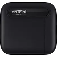 Crucial X6, 2 TB, USB Typ-C, 3.2 Gen 2 (3.1 Gen 2), 540 MB/s, Schwarz