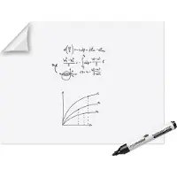 Legamaster Magic Charts XL, für Whiteboards, blanko, selbstklebend & beschreibbar, inkl. Boardmarker, B 900 x H 1200 mm, 100 % recyclingfähig, Polypropylen, weiß, 15 Blatt