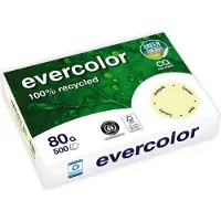 Clairefontaine Kopierpapier EVERCOLOR, farbig, DIN A4, 80 g/m², hellgelb, 500 Blatt