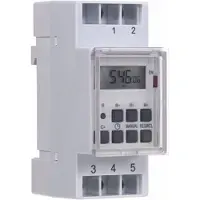 Perel Digitale Wochenzeitschaltuhr für DIN-Schienenmontage