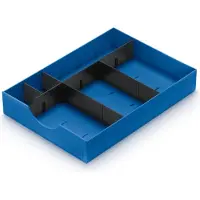 Styro System-Schublade für Sortierstation styrodoc, blau