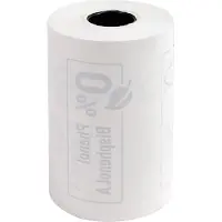 Exacompta Thermorolle , rückseitig bedruckt, 1-lagig, 55 g/m², L 24 m x B 57 mm, Ø 46 mm, 10 Rollen, weiß