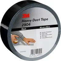 3M 2904 2904D4850B Tekstiltape 3M 2904 Sort (L x B) 50 m x 48 mm 1 stk