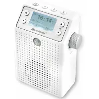 Soundmaster Aufputz-Steckdosenradio DAB60WE, DAB+/UKW, Bluetooth, Akku, IPX4