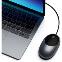 Satechi C1, Beidhändig, IR LED, USB Typ-C, 3200 DPI, Schwarz, Grau