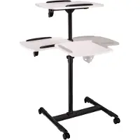 Hama Beamer Table 2 Ebenen 77510 Neigbarer Projektorständer Mit Rollen