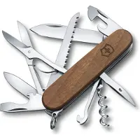 Victorinox Taschenmesser Huntsman Wood 91mm Nußbaumholz Blister