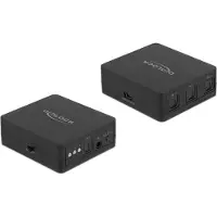DeLOCK S/PDIF TOSLINK Switch 3 In 1 Out mit IR-Fernbedienung