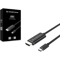 Conceptronic ABBY USB-C zu HDMI-Kabel, 2 m, USB Typ-C, HDMI, Männlich, Männlich, Gerade