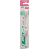 Gum Sonic Sensitive, 2 Stück(e), Weiß, 3 Monat( e), Weich, Sonic Sensitive, Sichtverpackung