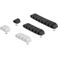DeLOCK Kabelhalter trapezförmig selbstklebend Kombi Set 10