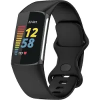 Cover-Discount Fitbit Charge 5 - Silikon Sportarmband schwarz