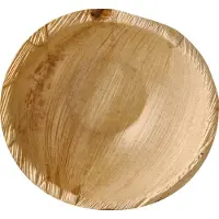 Papstar Einwegschalen pure, ø 150 mm, 425 ml, 25 Stk., kompostierbar, hitzebeständig, individuelle Optik, aus Palmblatt