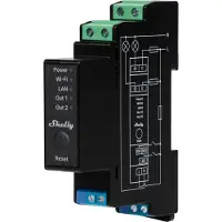 Shelly Pro 2pm Wlan Smart Relais 25a