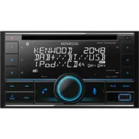 Kenwood Electronics DPX-7300DAB, Schwarz, 2 DIN, CD, AAC, FLAC, MP3, WAV, WMA, LCD, Deutsch, Englisch, Spanisch, Französisch, Russisch