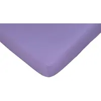 Casatex Spannbettlaken "Jerry", lila, 1 Stk., Jersey, 90-100x190-200 30cm, Jersey, Obermaterial: 100% Baumwolle, Bettlaken, Spannbettlaken, komfortables Überziehen durch hohe Elastizität