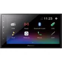 Pioneer DMH-A340DAB, Schwarz, 2 DIN, 200 W, 4.0 Kanäle, 50 W, Android, iOS