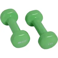Schildkröt VINYL HANTEL Set, 2x 1,0kg (green), in 4C-Box,