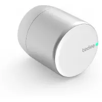 Tedee Pro Zutrittskontrollsystem Smarter Türknauf via Smartphone, Smartwatch oder Sprachbefehl zu Öffnen - mit Zugangsberechtigung für Gäste, Aluminium silber