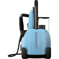 LauraStar Lift Plus Blue Sky, 3-in-1 Bügelstation, Entknittert, Bügelt & Reinigt, Hygienischer Dampf, Alu-3D Sohle, Vertikales Bügeln