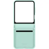 Samsung Original Galaxy Z Flip 6 / Flip 7 FE Hülle - Kunstleder - Backcover/Hard Case - Grün