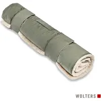 Wolters Reisedecke Vagabund mit Schaffell-Imitation Moss-Grün - 1 St Unterlagen